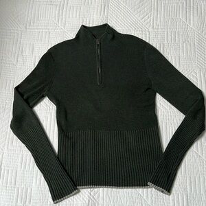 ADAY Nori green Cozy Cool pants and No Sweat sweater S.